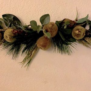 Pear and Apple Sugar Coated over the door wreath
